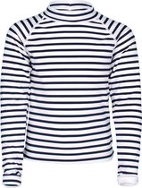 JUJA - UV Zwemshirt voor meisjes - lange mouwen - Sailor - Wit/Blauw - maat 98-104cm