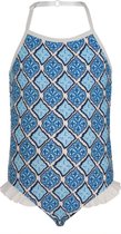 Snapper Rock UV werend Badpak Kinderen Moroccan - Blauw - Maat 164-168