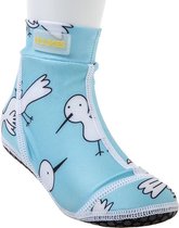 Duukies - Kinderen UV-strandsokken - Blue Bird - Lichtblauw - maat 26-27EU