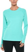 Coolibar - UV Zwemshirt voor dames - Longsleeve - Kawela - Tropical Mint - maat XL