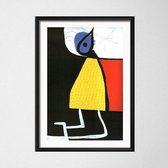 Joan Miro Modern Surrealism Poster 7 - 60x90cm Canvas - Multi-color