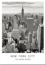 World Cities Poster New York City - 15x20cm Canvas - Multi-color