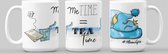 The Mokken Boutique - Een Mok voor Moederdag - Een unieke Mok: "Me-time = Tea Time"