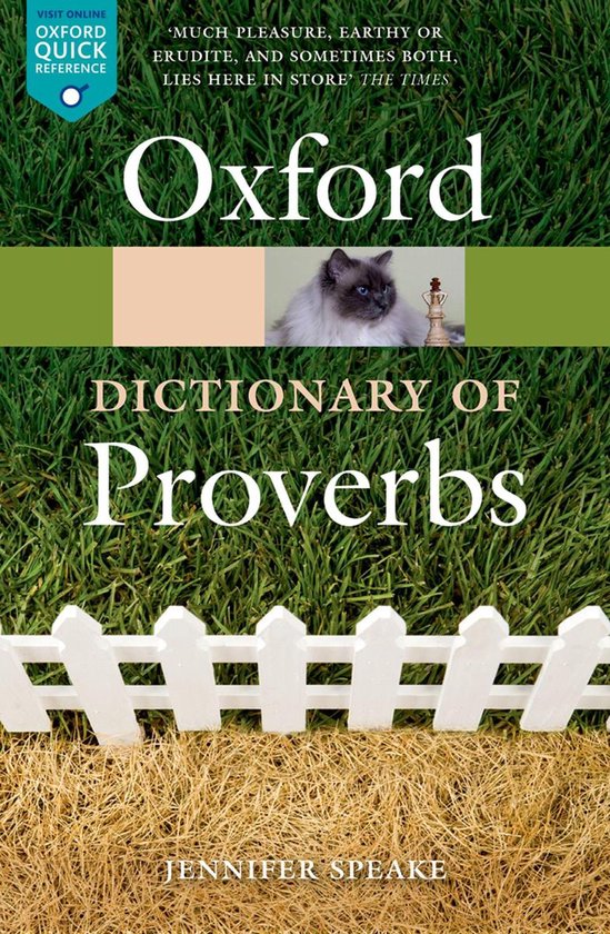 Oxford Quick Reference - Oxford Dictionary of Proverbs - cover