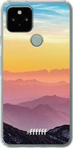 6F hoesje - geschikt voor Google Pixel 5 -  Transparant TPU Case - Golden Hour #ffffff