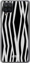 6F hoesje - geschikt voor Samsung Galaxy A12 - Transparant TPU Case - Zebra Print #ffffff