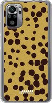 6F hoesje - geschikt voor Xiaomi Redmi Note 10S -  Transparant TPU Case - Cheetah Print #ffffff