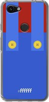 6F hoesje - geschikt voor Google Pixel 3a -  Transparant TPU Case - It's-a-me, Mario! #ffffff