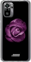 6F hoesje - geschikt voor Xiaomi Redmi Note 10S -  Transparant TPU Case - Purple Rose #ffffff