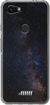 6F hoesje - geschikt voor Google Pixel 3a -  Transparant TPU Case - Dark Space #ffffff