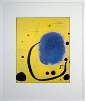 Poster in dubbel passe-partout - Miro - L’oro dell’azzurro - Kunst  - 50 x 60 cm