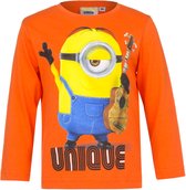 Minion shirt met lange mouw - Unique - oranje - maat 92/98 (3 jaar)