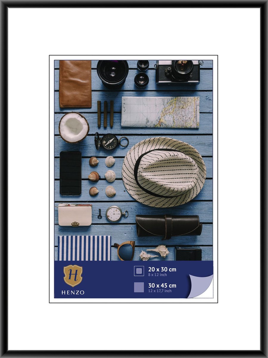 Fotolijst - Henzo - Napoli - Fotomaat 30x45 cm - Zwart