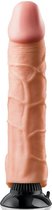 Real Feel Deluxe - zuignap dildo - dildo vibrator - dildo vrouwen - dildo mannen - dildo anaal - dildo xxl   - 27.8 cm - 4.8 cm doorsnede - blank - werkt op 2 aa batterijen - met zuignap - nr