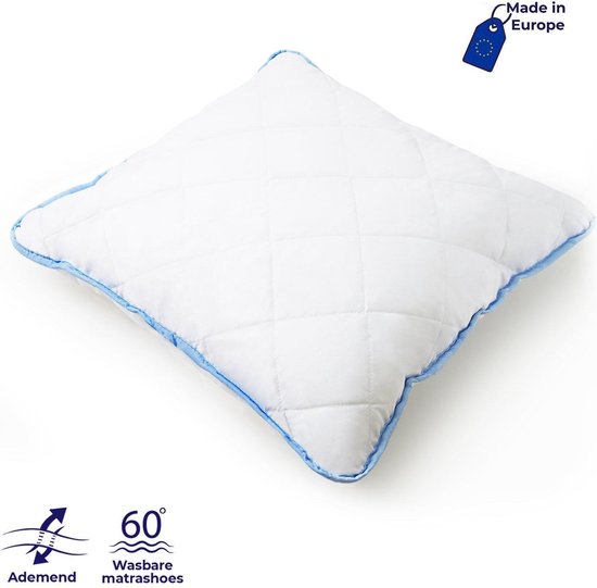 LILENO HOME 3-kamer donskussen 80 x 80 cm (set van 2) - geschikt voor mensen met een allergie - katoenen kussen 80 x 80 cm met veren en donsvulling LILENO HOME 3-kamer donskussen 80 x 80 cm (set van 2) - geschikt voor mensen met een allergie - katoenen kussen 80 x 80 cm met veren en donsvulling