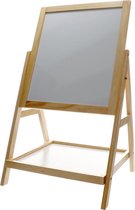 2-zijdig schoolbord | Magnetisch whiteboard en zwart krijtbord | tekenbord