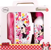 Kinderservies Minnie Mouse Lucky Plastic Roze Kinderen (21 x 18 x 7 cm) (4 Onderdelen)