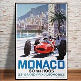 World Grand Prix Retro Poster 9 - 40x60cm Canvas - Multi-color