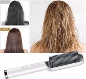 Tweedehands KD380 Stijltang-Stijlborstel -Straightening Brush -keramische haarstijler - Elektrische Haarborstel-stijltang-stijl brush-stylingtool-Wit