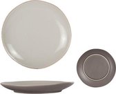 Oleada Taupe Dessertbord - Ontbijtbord - Ø 21cm