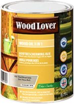 Woodlover Wood Oil 3 in 1 - Olie - Kleurt en beschermt - 950 - Oud Hout Grijs - 0,75 l