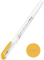 Zebra Mildliner Brush Pen - Mild Gold Set van 2