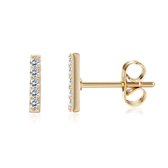 T-Bar Stud Oorbellen | Goudkleurig | Dames | Fashion Favorite