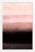 JUNIQE - Poster in houten lijst Shades of Pink -20x30 /Roze & Wit