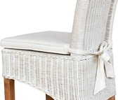 Pippa Design Zitkussen - stoelkussen - wit - geschikt voor Perth stoel