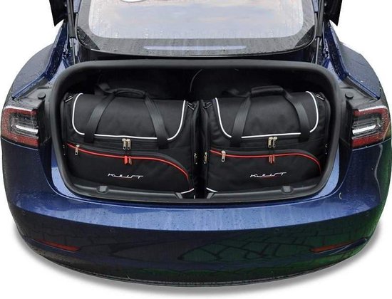 Foto: Tesla model 3 bespoke trunk reistassen 5 delig organizer weekendtassen auto interieur accessoires