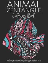 Animal Zentangle Coloring Book