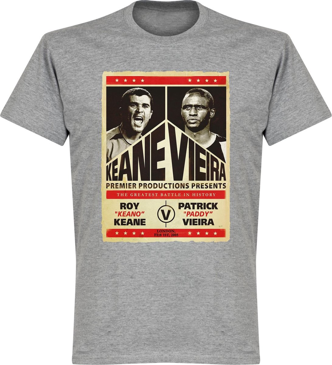 Keane vs. Viera Battle T-shirt - Grijs - XXL