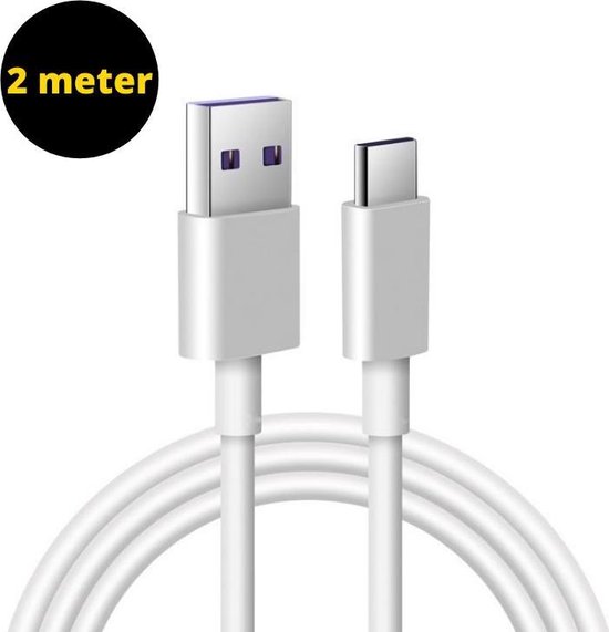 USB C kabel 2 Meter - USB C naar USB A kabel - USB naar USB C kabel |  bol.com