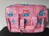 MixMamas Luiertas met luiermatje - Roze multi - 40 x 29 x 40cm