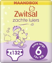 Zwitsal Zachte Luiers Maat 6 (Extra Large) - 6 x 22 stuks - Voordeelverpakking