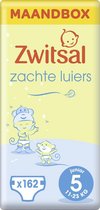 Bol.com Zwitsal Zachte Luiers Maat 5 (Junior) - 3 x 54 stuks - Voordeelverpakking aanbieding