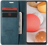 Caseme Samsung Galaxy A42 Retro Wallet hoesje - Blauw