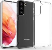 Samsung Galaxy S21 Anti-Shock Case Wit - Hoesje Transparant Case Wit