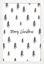 JUNIQE - Poster in houten lijst A Perfect Christmas -20x30 /Wit &