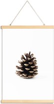 JUNIQE - Posterhanger Pinecone N1 -30x45 /Bruin & Wit