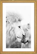 JUNIQE - Poster met houten lijst A Softer Side -30x45 /Grijs & Wit