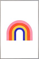 JUNIQE - Poster met kunststof lijst Rainbow -60x90 /Kleurrijk