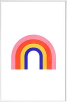 JUNIQE - Poster met kunststof lijst Rainbow -13x18 /Kleurrijk