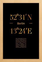 JUNIQE - Poster met houten lijst Berlin Icons gouden -20x30 /Goud &