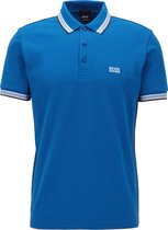 HUGO BOSS Paddy regular fit polo - heren polo korte mouw - kobalt blauw (contrast) -  Maat: XL