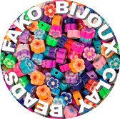 Fako Bijoux® - Perles Argile Fleurs - Perles Figurines - Perles Argile - 10mm - 100 Pièces