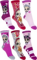 L.O.L. Surprise sokken - set van 6 paar - maat 23/26