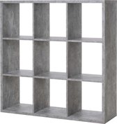 Finori - Vakkenkast / Roomdivider - Grijs - 107x33x107 cm