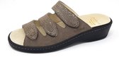 Fidelio Softline Klittenband Slipper Taupe 225003-84