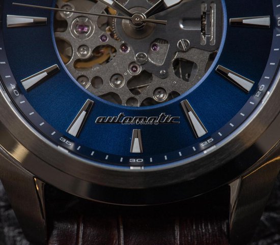 Maserati Traguardo Horloge - Maserati heren horloge - Blauw - diameter 45 mm - roestvrij staal